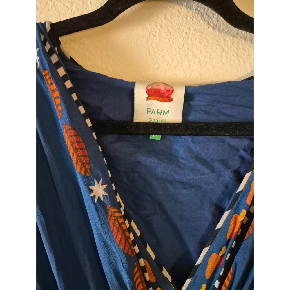 Farm Rio Nature Beauty Chiffon Geometric Maxi Dress - Picture 5 of 11